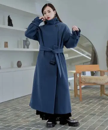 울리 테크 2WAY 스탠드 코트 블루