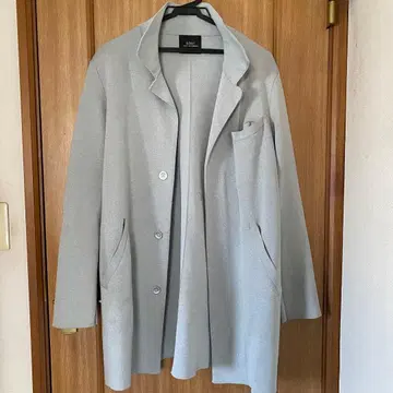 5351 POUR LES HOMMES 그레이 체스터 코트 46