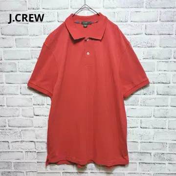 [ 제이크루 ] 피케 셔츠 골프 빨간색 남성용 코튼 100 M