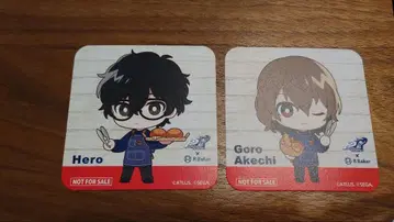 P5R 아케인 베이커 주인공 & 아케치 코스터 세트