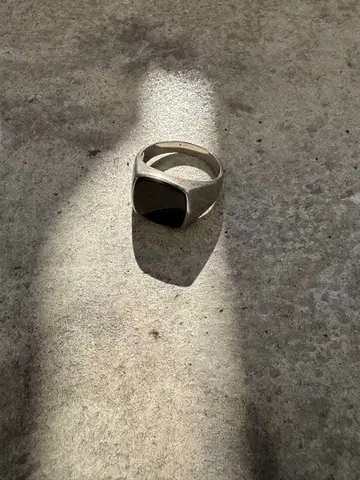 오닉스 블랙 스테인리스 반지 22~23호