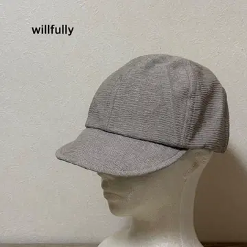 willfully 린넨코튼 헌팅 캡 캡 베이지