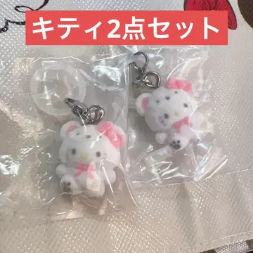 익명 배송 산리오 메지루시 액세서리 가챠 키티 2개 세트