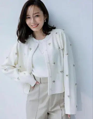 anuans 비쥬 니트 자켓