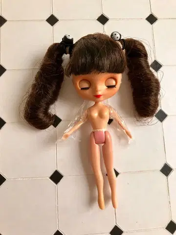 미니 브라이스 달링 디바 본체 블랙 헤어 펑크