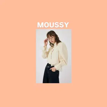 MOUSSY 튤 슬리브 셔츠 블라우스