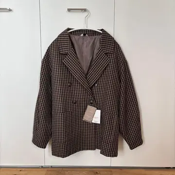 Choco 시마무라 콜라보 체크 자켓 M 사이즈