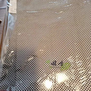 체크 패턴 기모노 원단