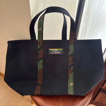 L.L.Bean 블랙/카모플라쥬 토트백