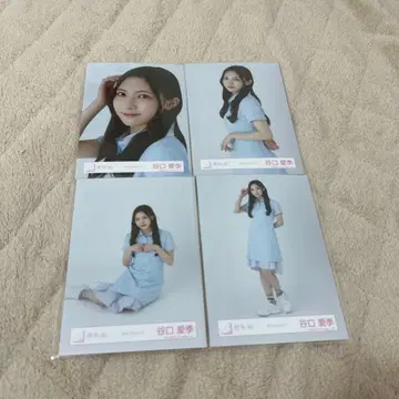 사쿠라자카46 타니구치 아이리 브로마이드 4종 컴프 피케 셔츠 코디