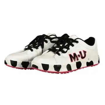 MU SPORTS 24.5cm WH 달마시안 패턴 스파이크리스 신발