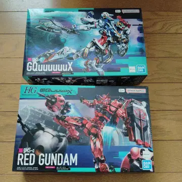hg 지크 액스 빨간색 건담 조립 완료
