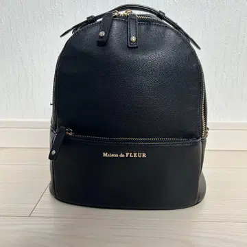 Maison de FLEUR 블랙 백팩 합성 피혁 백팩