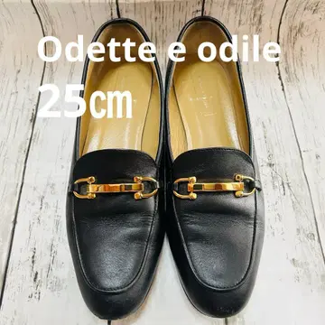 오데뜨 에 오디르 블랙 가죽 로퍼 25cm