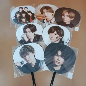 거의 미개봉 SixTONES 부채 7점 묶음 판매 낱개 판매 불가
