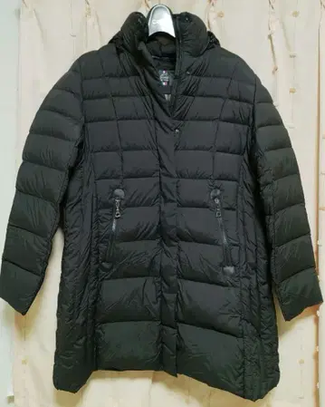 빅 사이즈 LL XL 다운 90% 다운 코트 블랙
