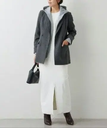 개럴개런트 24SS 스트레치 맥시 원피스 2way 화이트