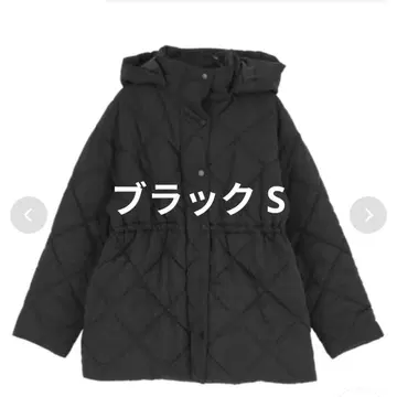 티티베이트 퀼팅 코트 퀼팅 자켓 블랙 S