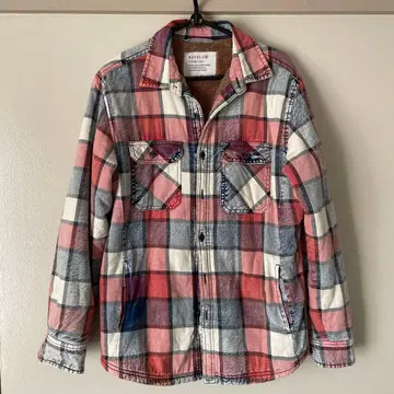 BAYFLOW 체크 무늬 긴팔 셔츠 자켓