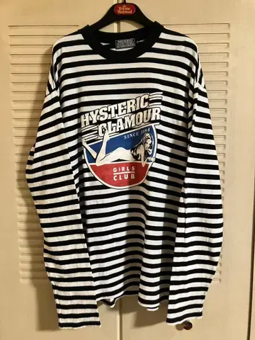 HYSTERICGLAMOUR 보더 롱 T