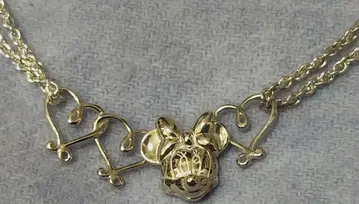 [ 미사용 ] Disney 미니 마우스 목걸이 925 실버 빈티지