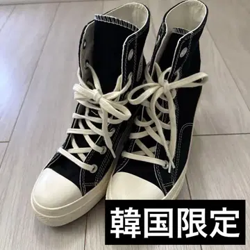 한국 한정판 컨버스 척 70 디럭스 힐 블랙 A05347C