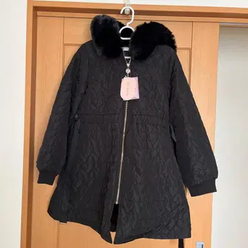 시마무라 하트 퀼트 코트 후드 부착 L