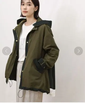 리즈레이 라이너 부착 바이컬러 블루종 [라이너 결품]