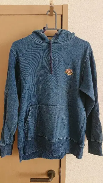 고양이 다얀 데님 후드티