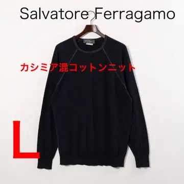 H3678-168 살바토레 페라가모 캐시미어 혼방 코튼 니트 스웨터