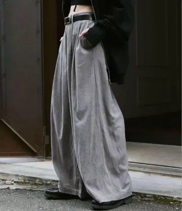 remer loose drape corduroy wide PT L