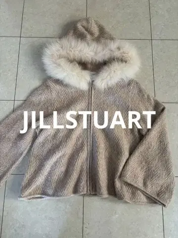 JILLSTUART 후드 부착 베이지 자켓