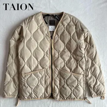 TAION 101ZML-1 V넥 집 다운 자켓 M