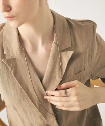 ete 로우 베네치안 체인 롱 목걸이