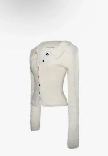 THEREDTHREAD S fluffy knit tops 화이트