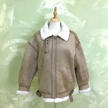 F3451 BEAUTY&YOUTH 스웨이드 자켓 베이지