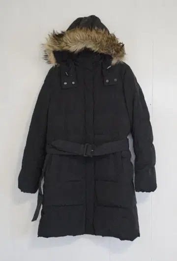 유니클로 다운 코트 퍼 탈착 가능 후드 벨트 포함 사이즈 M