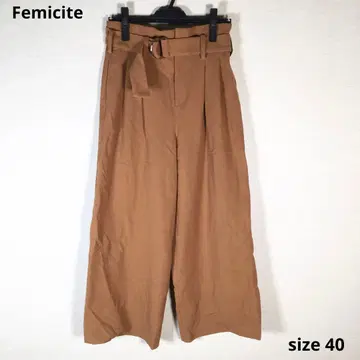 Femicite 페미시테 팬츠 쿨레앙 하의 와이드 팬츠