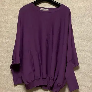 비어즐리 BEARDSLEY 보라색 긴팔 니트 사이즈 F