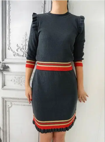 [마니엘] 라인 니트탑