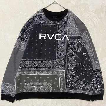 [새상품급] RVCA 트레이닝복 블랙 패턴 제품 XL
