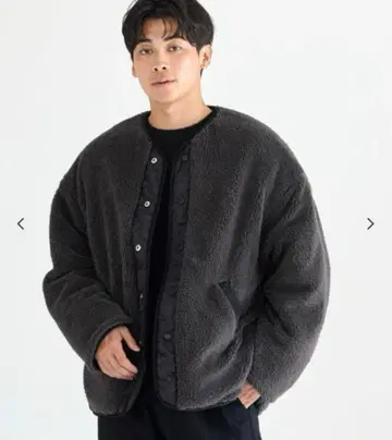 [ M 사이즈 ] coca 워셔블 퀼팅 리버서블 블루종 블랙