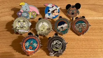 디즈니 핀 배지 미스터리 핀 디즈니 리조트 덤보 등 9개 세트