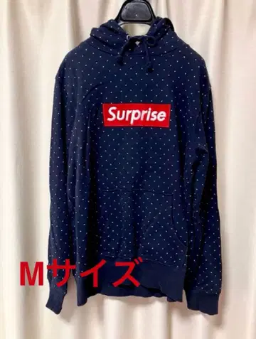 도트 무늬 M 사이즈 후드티 Surprise PUNKDRUNKERS