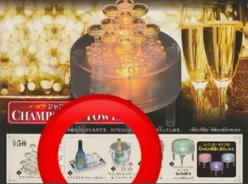 샴페인 타워 가챠가챠 캡슐 컬렉션 2종 8개 묶음