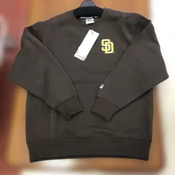 MLB SD 파드레스 로고 맨투맨 속기모 트레이닝복 M 브라운
