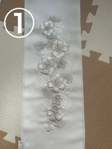 후리소데 자수 장식용 깃 4개 세트 전시품 미사용