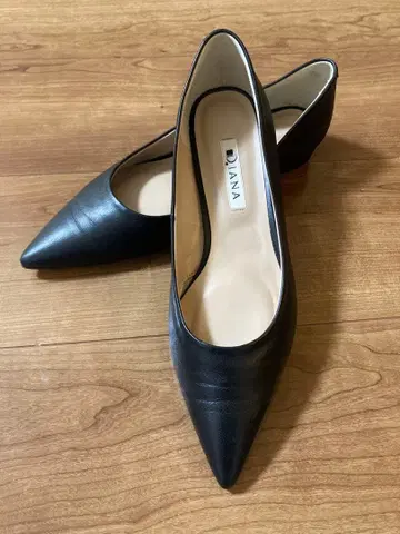 DIANA 롱 노즈 플랫슈즈 24.0 블랙