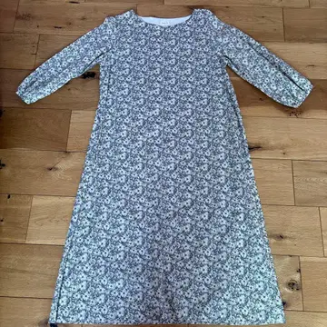 리버티 꽃무늬 긴팔 원피스 9~11호