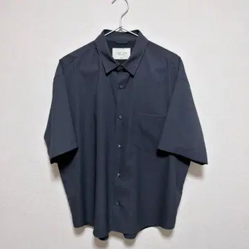 PUBLIC TOKYO 반팔 셔츠 02 다크 그레이